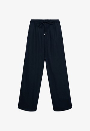 Calliope, PANTALONE LUNGO TINTA UNITA - Stoffhose - blu notte