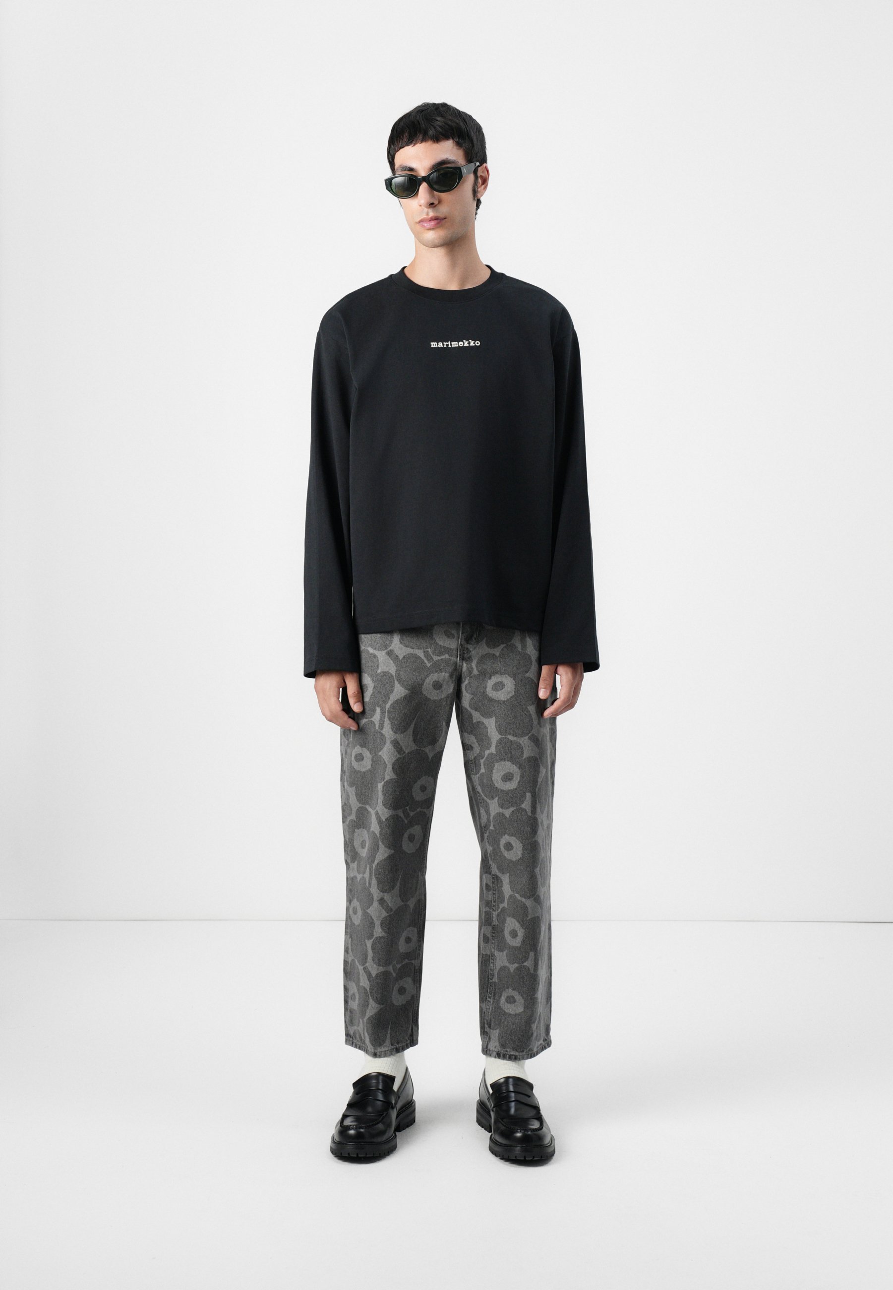 Marimekko BARREL UNIKKO UNISEX - Baggy Jeans - light grey