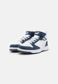 Puma REBOUND V6 MID UNISEX - Baskets montantes - club navy/white/silver mist