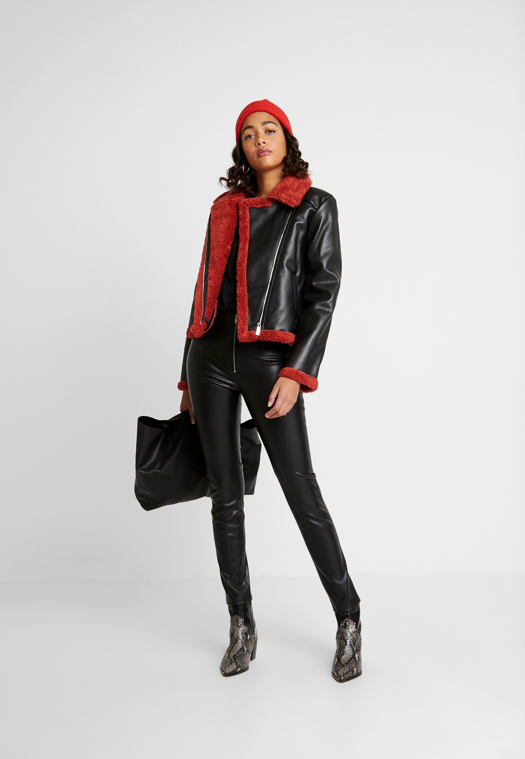 Ivyrevel JACKET Imitert skinnjakke blackburnt red Ivyrevel JACKET Imitert skinnjakke blackburnt red