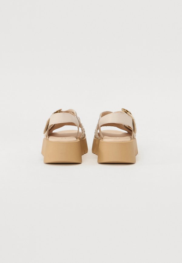 Ankle cuff sandals - creme3