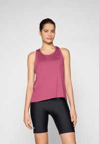 Under Armour TECH KNOCKOUT - Top - fuchsia dusk/dark maroon