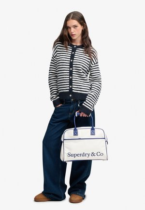 Superdry & Co, SUPERDRY HERITAGE RETRO GYM BAG.. - Sporttasche - white blue
