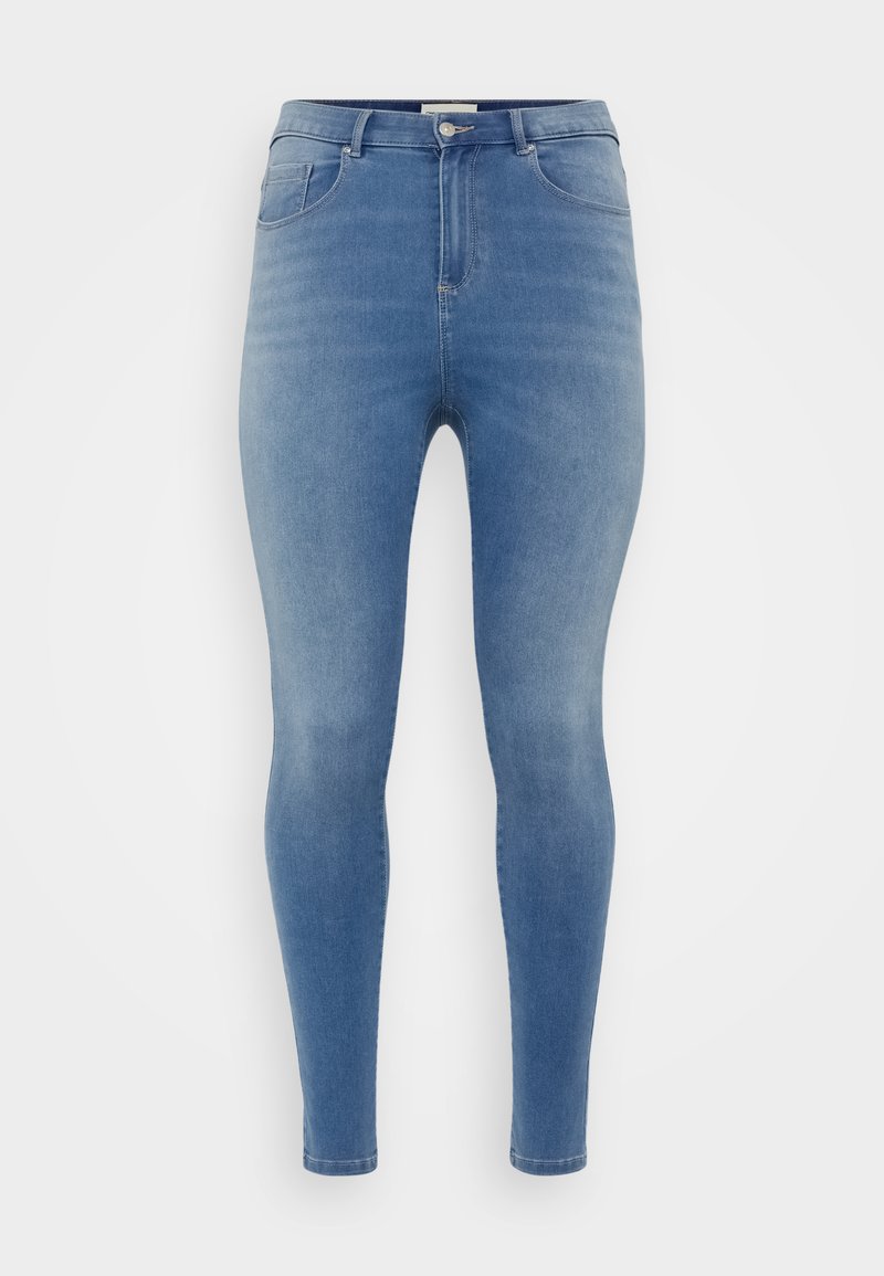 ONLY Carmakoma Jeans Skinny Fit lichtblauw denim