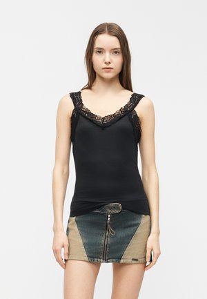 VISIA V NECK - Top - black