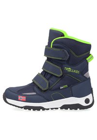 TrollKids - Stivali da neve  - navy/viper green Immagine in miniatura 1