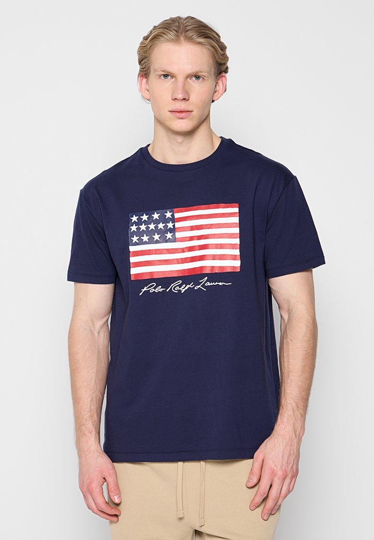 Polo Ralph Lauren T-shirt print donkerblauw