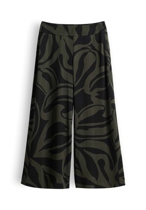 OPUS, WIDE FIT HIGH RISE - Stoffhose - black