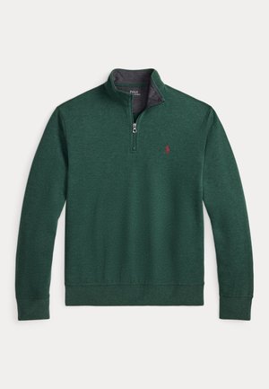 Polo Ralph Lauren, LUXURY JERSEY QUARTER-ZIP PULLOVER - Sweatshirt - green