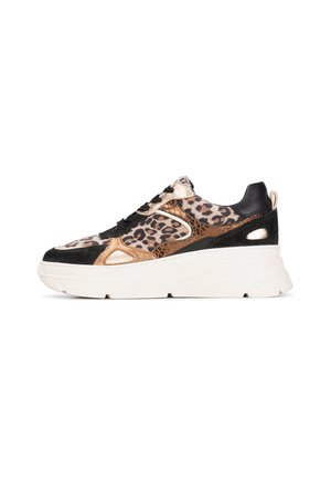 JANA  - Sneakers laag - black with animal print
