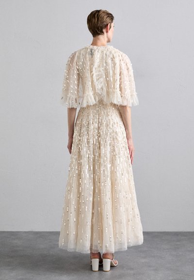 Needle & Thread SEQUIN DASH CAPE ANKLE GOWN - Festklänning - cream