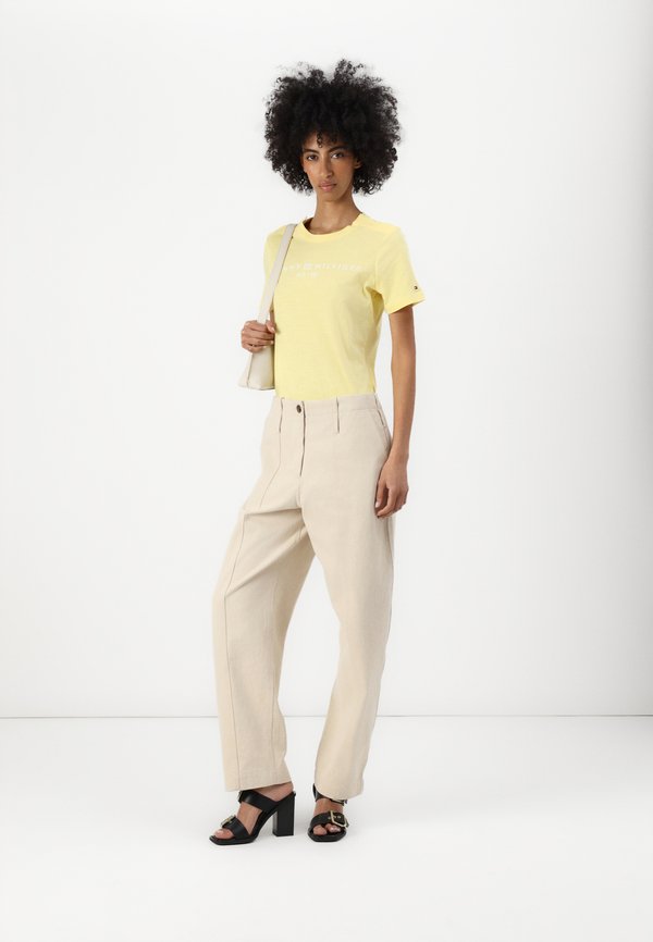 LOGO - Print T-shirt - citronella4