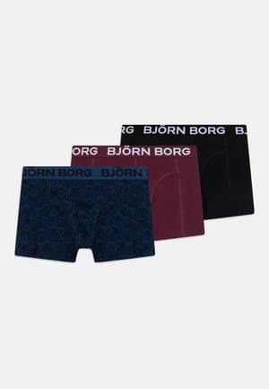 3 PACK - Pants - black