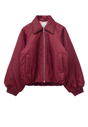 & OTHER STORIES, COLLARED BOMBER JACKET - Blouson Bomber - burgundy