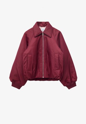 & OTHER STORIES, COLLARED BOMBER JACKET - Blouson Bomber - burgundy