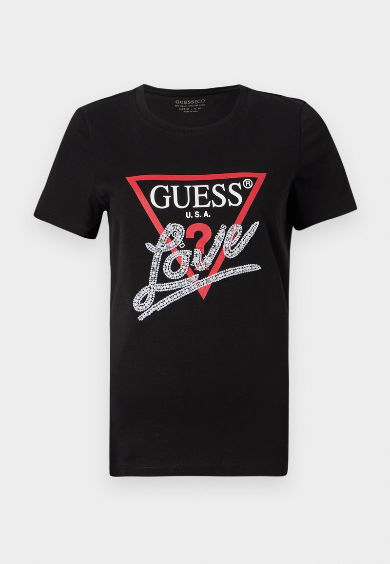 Guess T-shirt print zwart Guess T-shirt print zwart