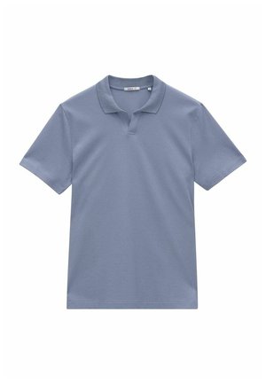 Bläck, VINCENT PREMIUM PIQUE - Poloshirt - mid blue