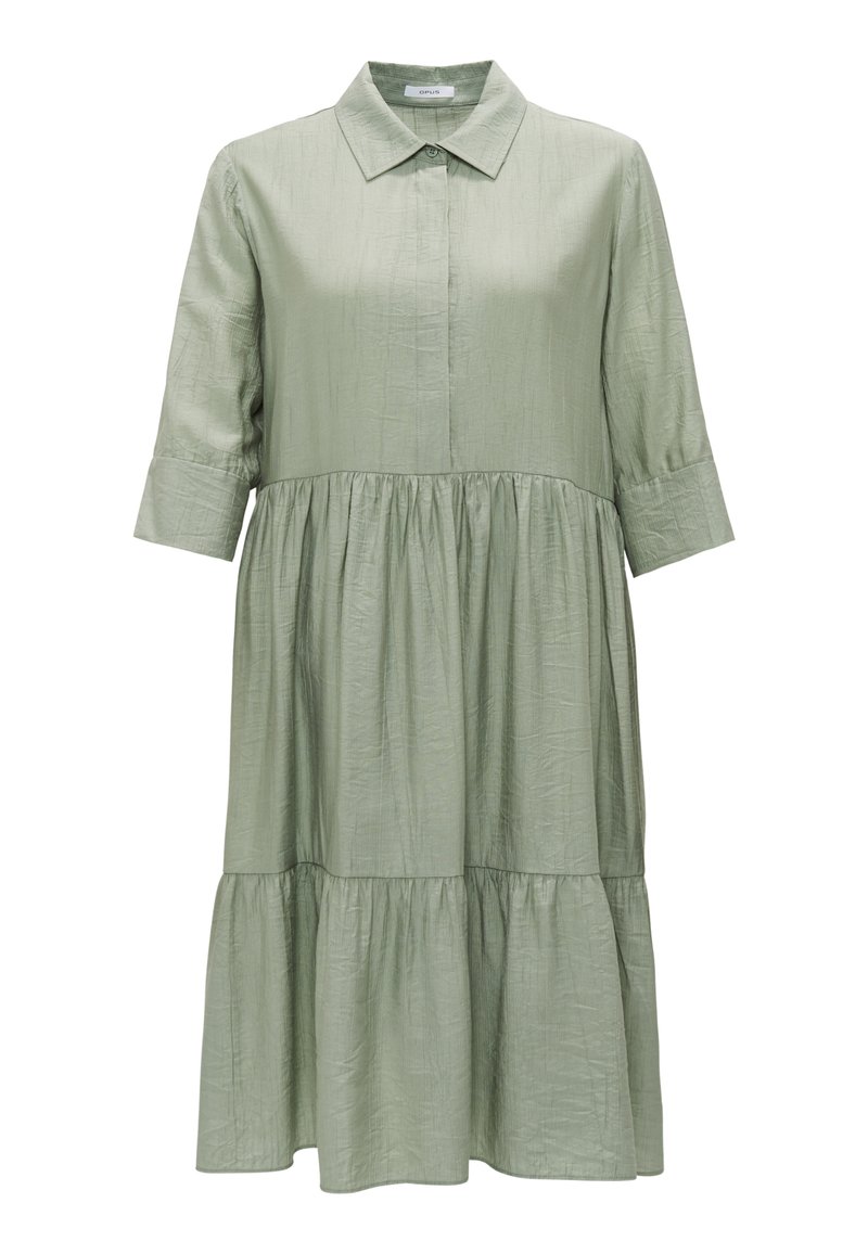 OPUS Blusenkleid grün