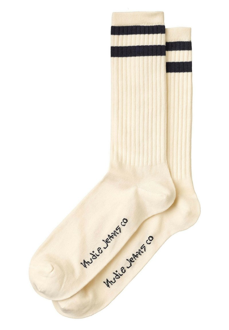 Nudie Jeans AMUNDSSON - Strumpor - offwhite navy