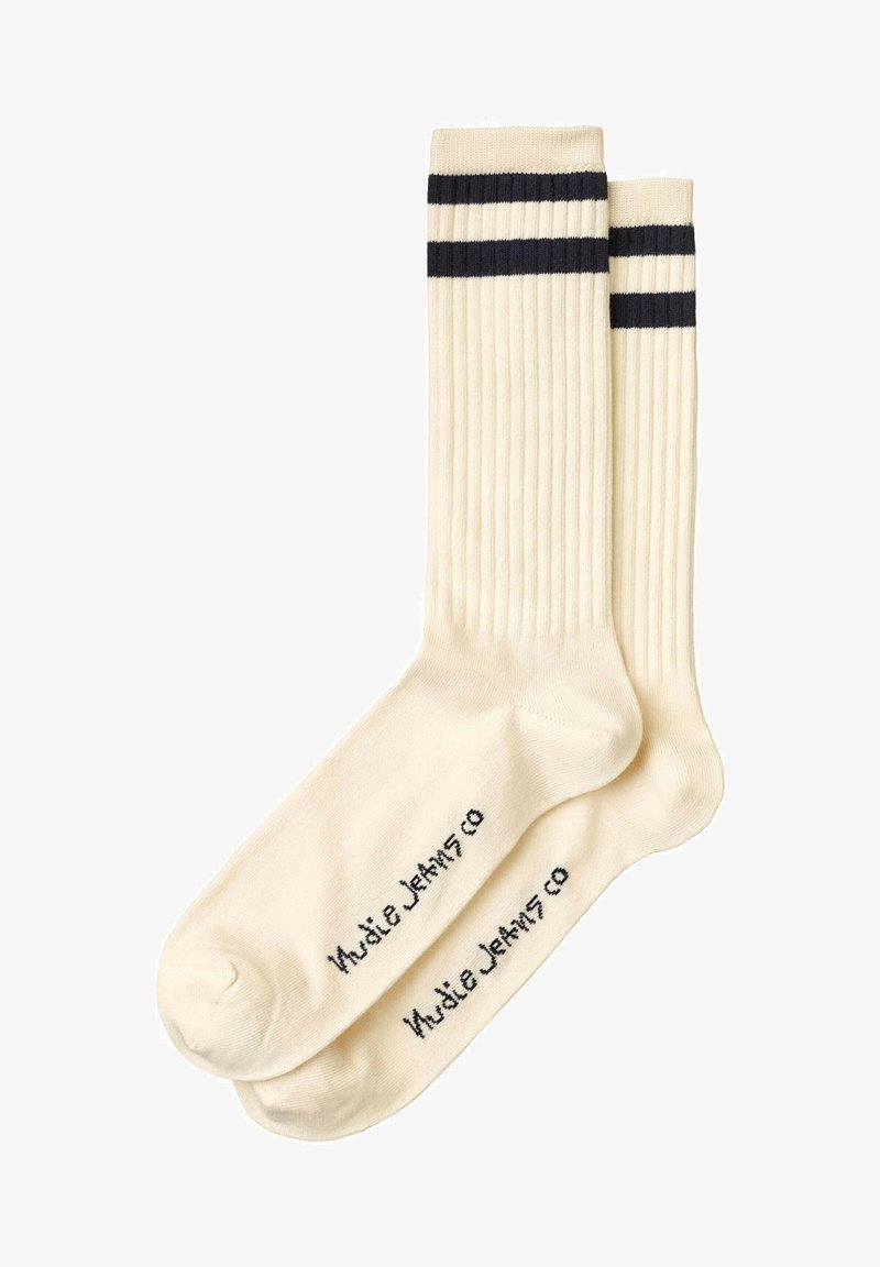 Nudie Jeans AMUNDSSON - Strumpor - offwhite navy