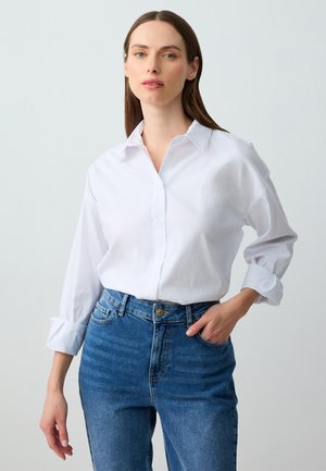 RELAXED FIT LONG SLEEVE - Hemdbluse - white
