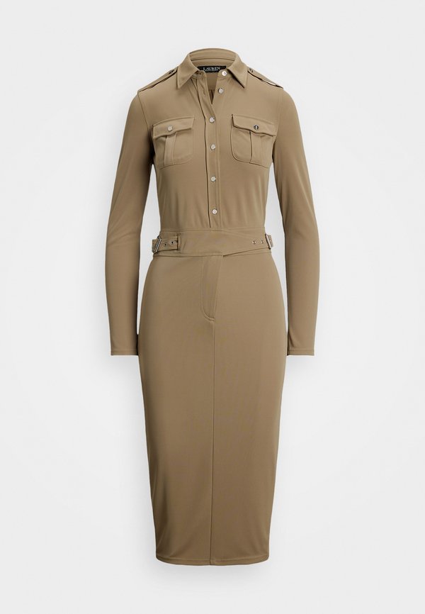 BELTED STRETCH JERSEY SHIRTDRESS - Shirt dress2