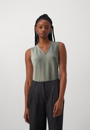 SHEIN Privé Camicetta senza maniche monocolore nodo laterale contorto