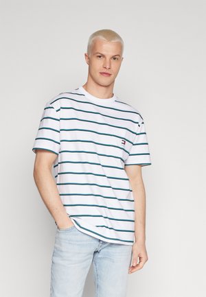 Tommy Jeans, EASY STRIPE TEE - T-Shirt print - white