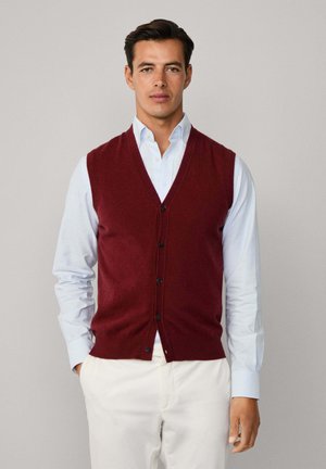 Weste - burgundy red