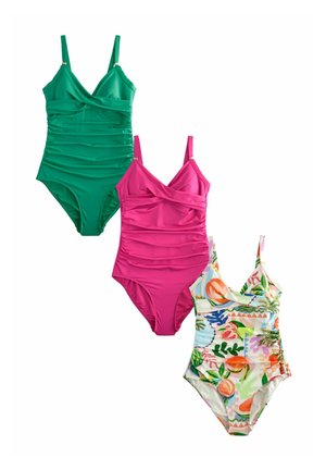 REGULAR FIT - TUMMY CONTROL 3 PACK - Baddräkt - fruit green pink