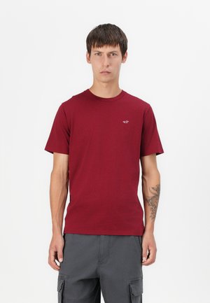 Hollister Co. ICON CREW - Camiseta básica - dark red