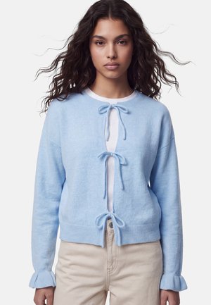 Pieces PCSALLY REV FRILL CARDIGAN KNIT NOOS BC - Gilet -  blue