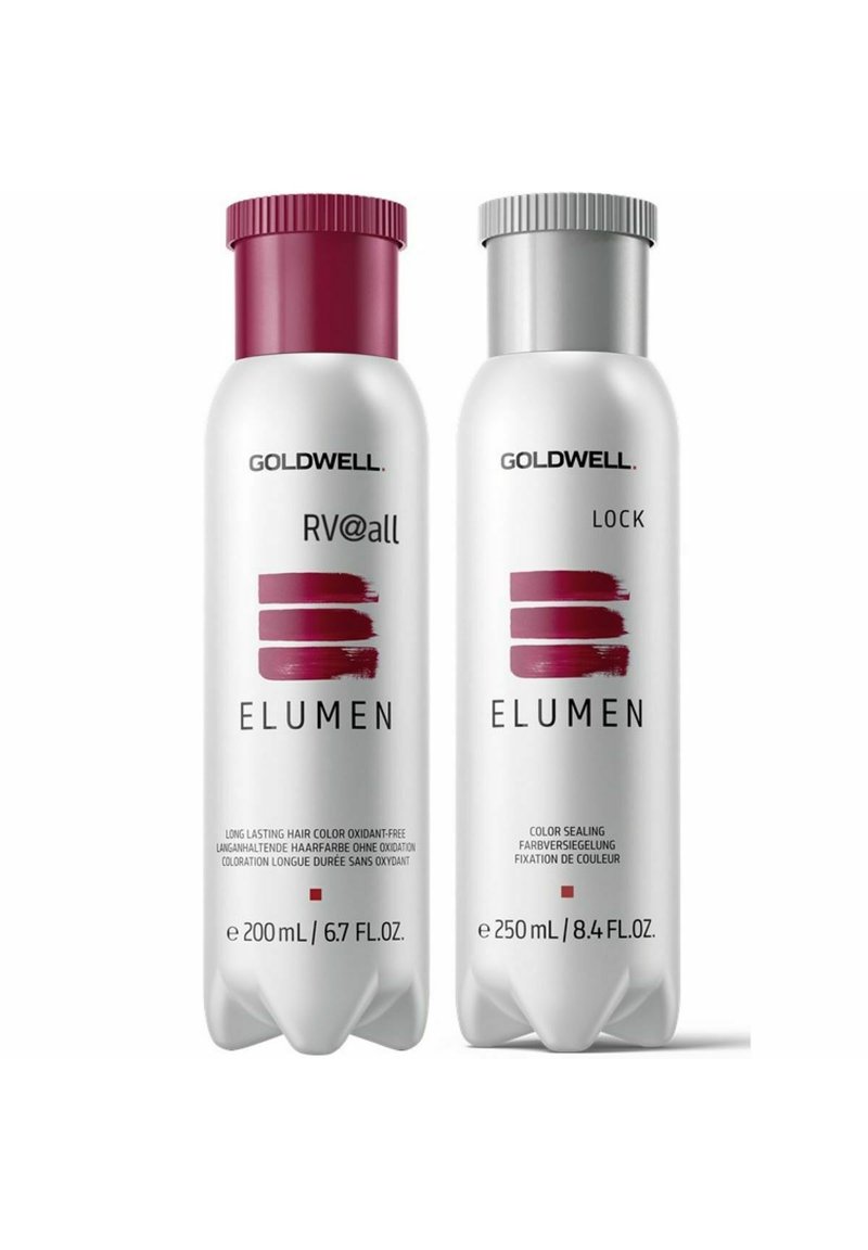 Goldwell HAARFARBE ELUMEN RV@ALL (ROTVIOLETT) + LOCK VERSIEGLUNG SET ...