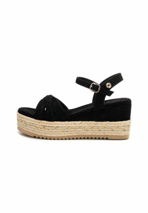 Sandali con zeppa - black