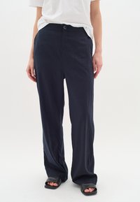 InWear Tygbyxor - mottled dark blue