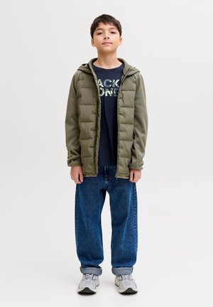 Jack & Jones Junior LOGO TEE  - Nyomott mintás póló - sky captain