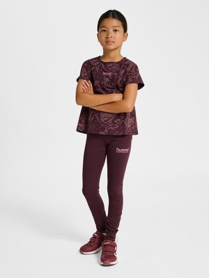 Hummel, JR WARMUP - Leggings - winetasting