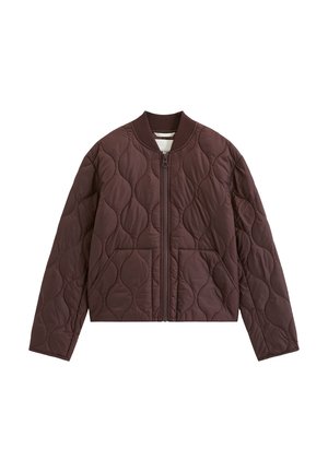 Marc O'Polo, WOVEN OUTDOOR JACKETS, BOMBER, ONION QUILTING - Bomber Jacket - black cherry