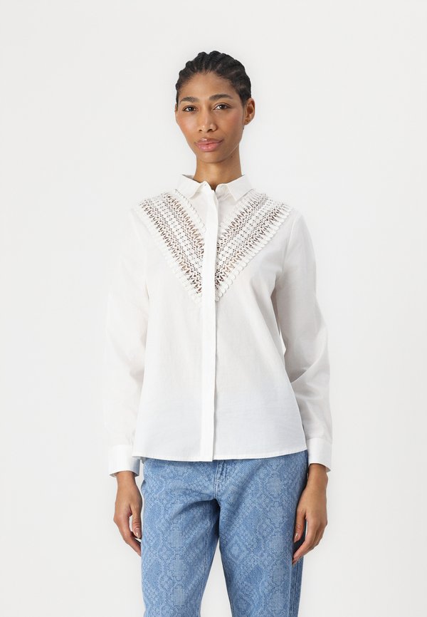 FINALA - Button-down blouse - cloud dancer