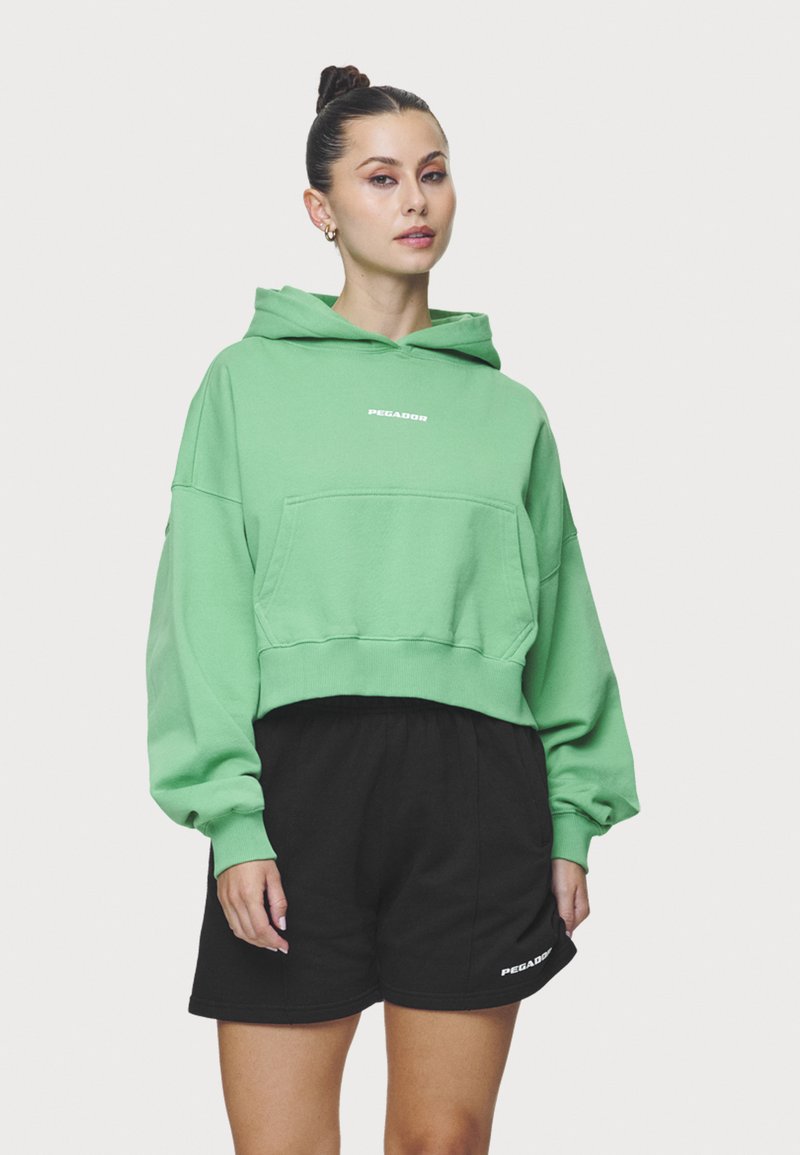 Pegador SALITA OVERSIZED CROPPED HOODIE - Φούτερ - washed peppermint green