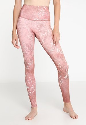 Leggings - metallic red