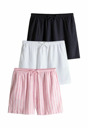 REGULAR FIT - 3 PACK - Shorts - navy white pink stripe