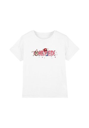 NETFLIX, ONE PIECE CHOPPER SAKURA CHERRY BLOSSOM LOGO UNISEX - Print T-shirt - white