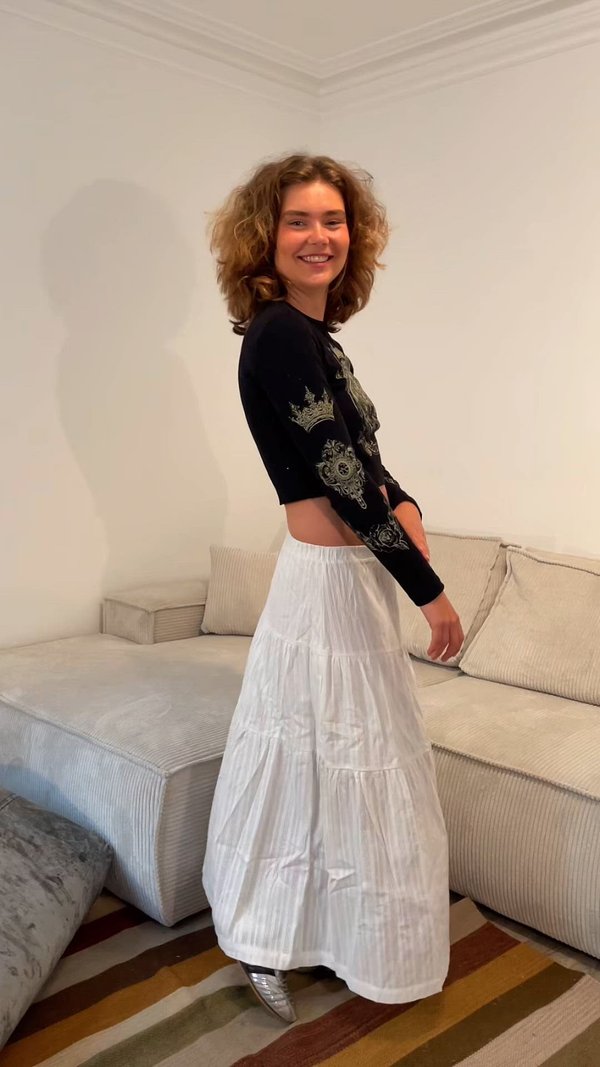 COTTON A LINE SKIRT - A-line skirt2