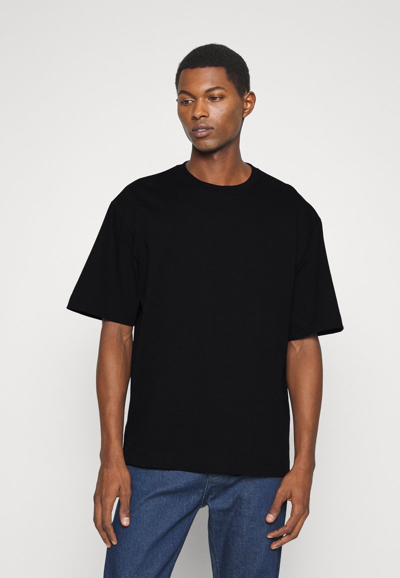 Filippa K - HEAVY CREWNECK TEE - T-shirt basique - black, Agrandir