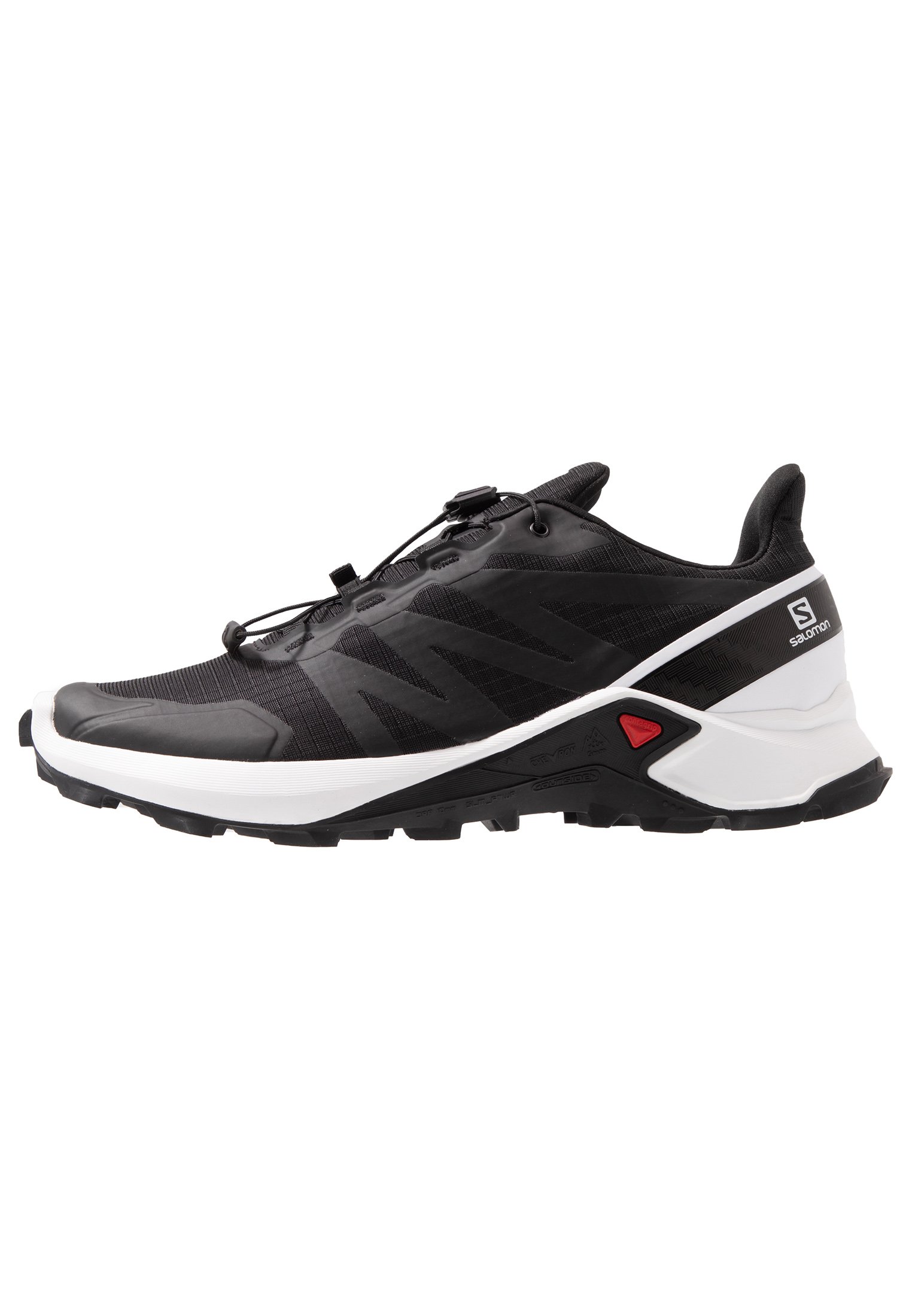 Salomon SUPERCROSS MEN - Trail running shoes - black/white/black - Zalando .co.uk