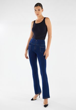 WRUP - Jeggings - jeans chiaro cuciture beige