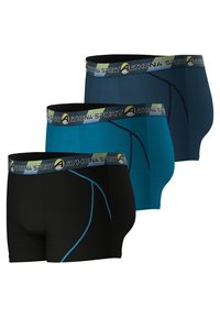 Athena LOT DE 3 PACK LONGS TRAINING - Boxers - noir lac croisière