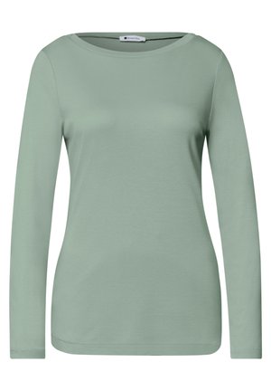 Street One, LANGARM SHIRT MIT U-BOOT-AUSSCHNITT - Camiseta de manga larga - eucalyptus green