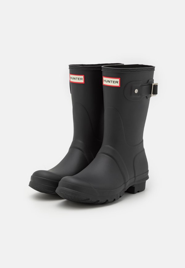 WOMENS SHORT TRI COLOUR LOGO BACKSTRAP BOOT - Wellies3